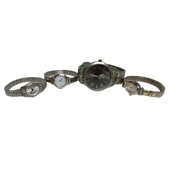 Lot Watches for Parts or Repair ONLY 3 Womens + 1 Quartz Accutime US Polo Assn - Picture 1 of 14